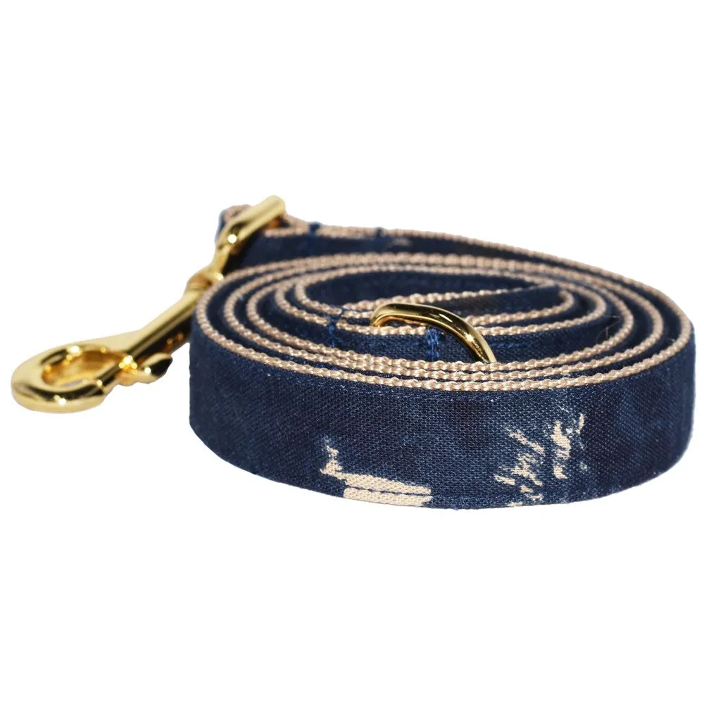 Pattefrenz Petsi Gold Collar & Leash Set (Medium)