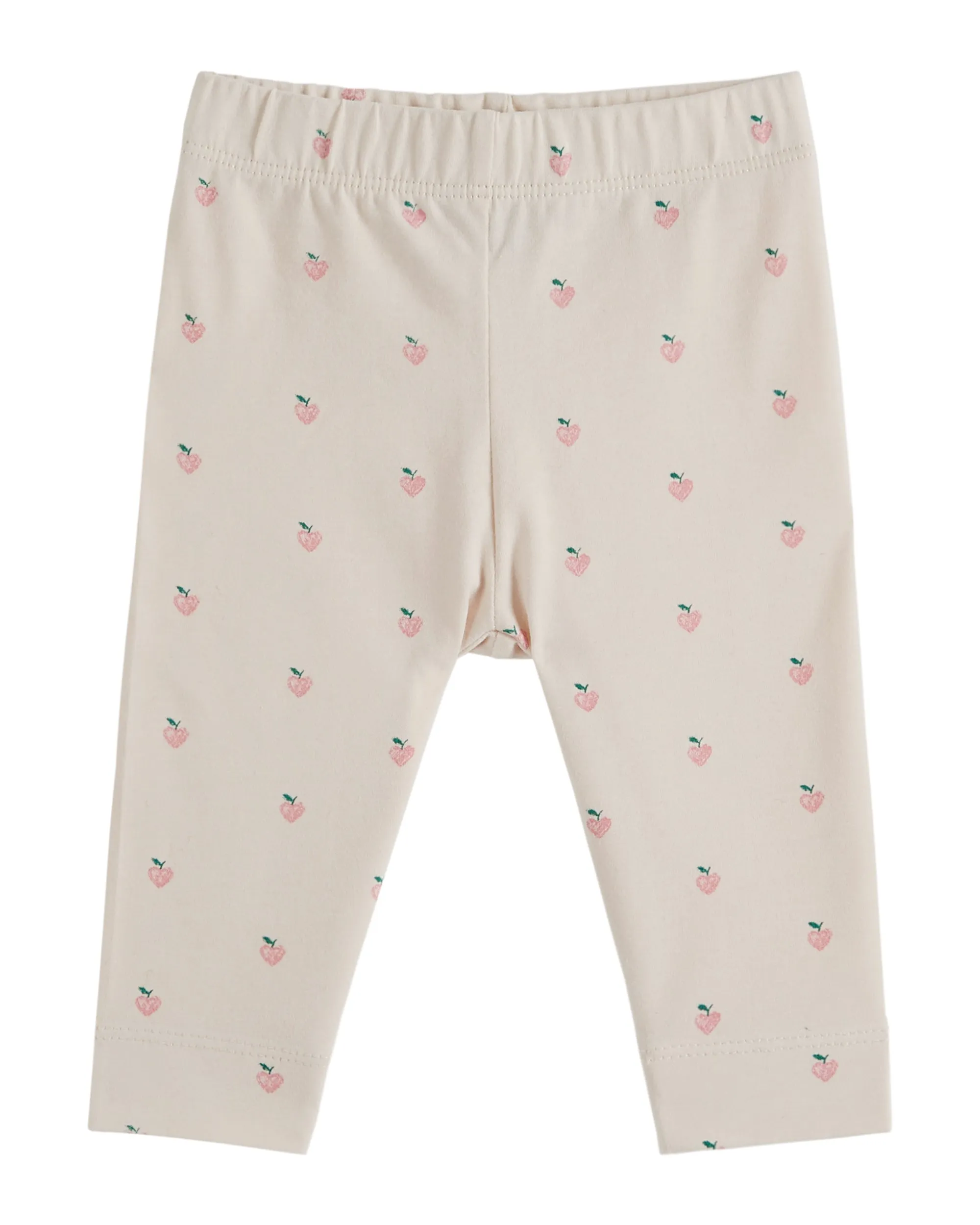 Pink Little Heart Printed Leggings