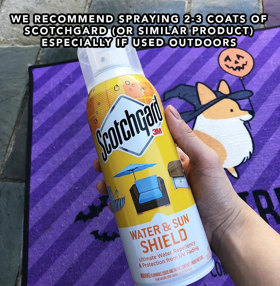 "Corgis in Costumes" Trick-or-Treat Floor Mat | Halloween Collection