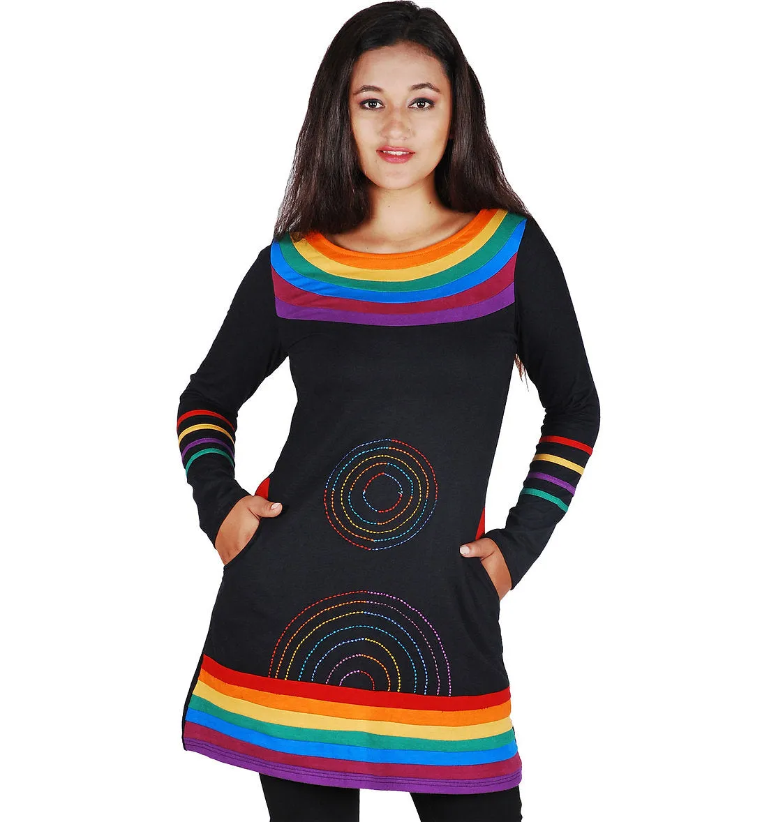 Rainbow Tunic w/Pockets