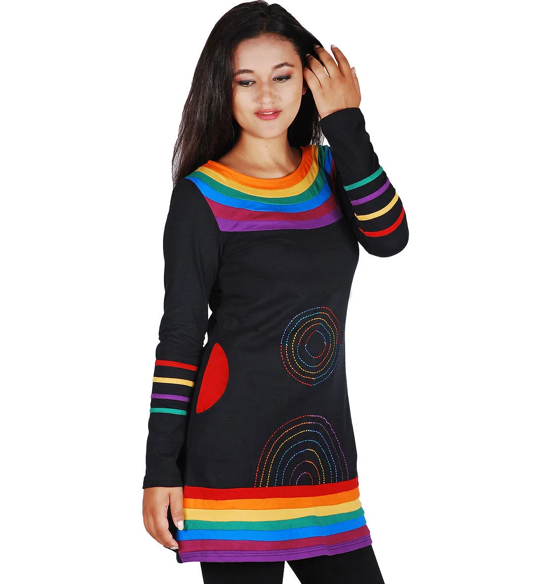 Rainbow Tunic w/Pockets