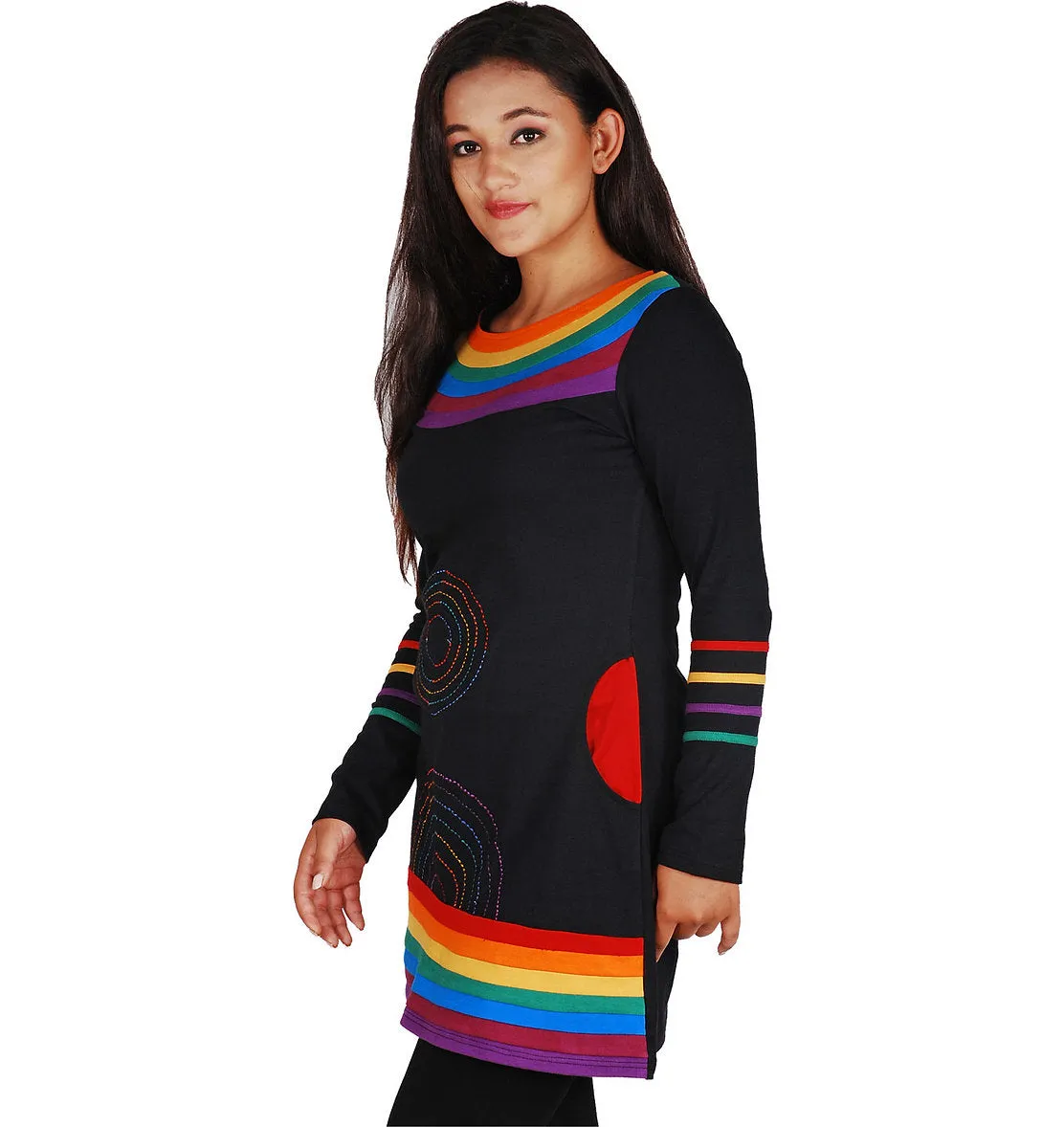 Rainbow Tunic w/Pockets