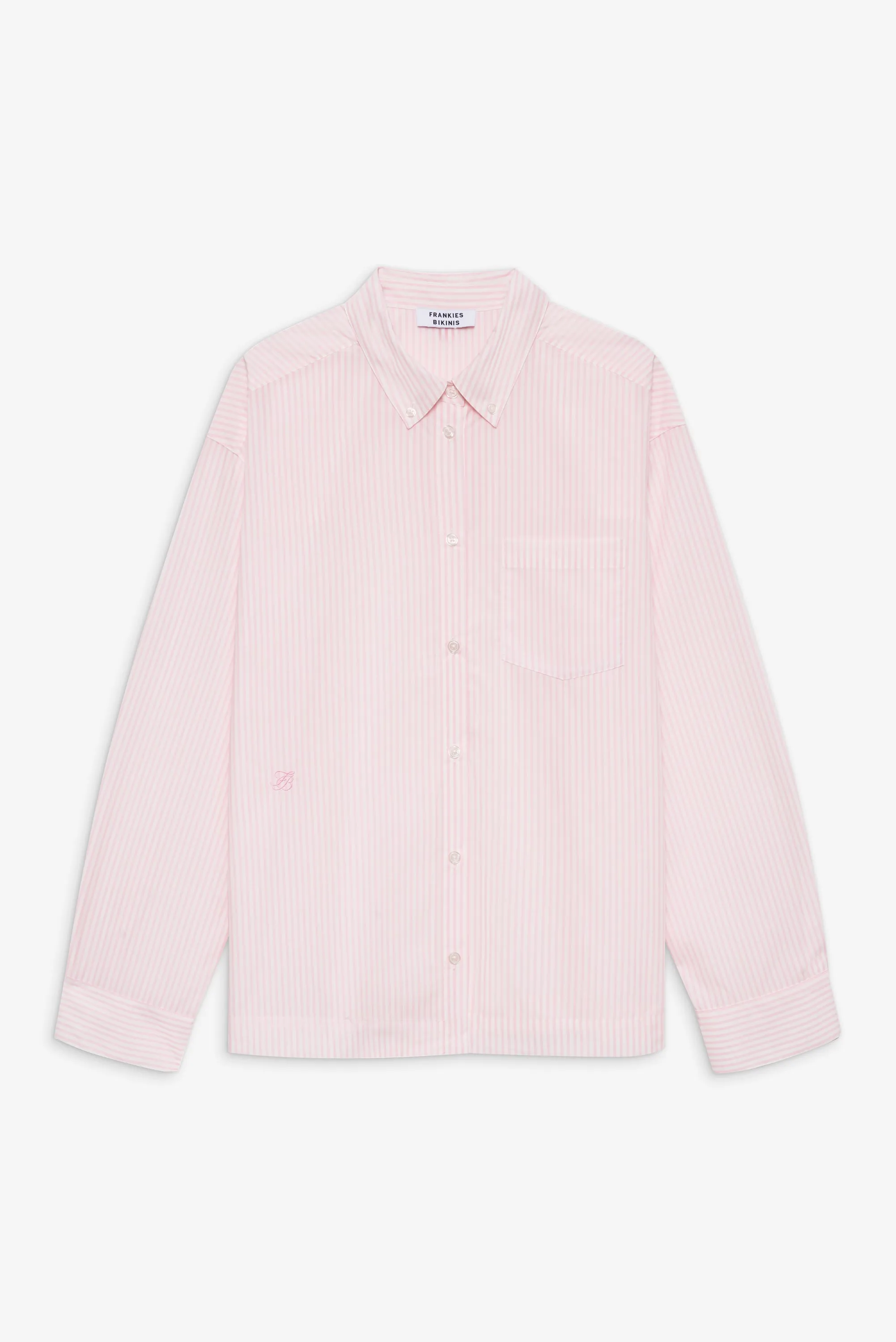 Ralph Long Sleeve Sleep Shirt - Pink Stripe