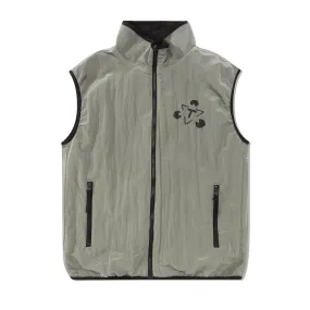 Reversible Fleece Gilet, Mint / Black