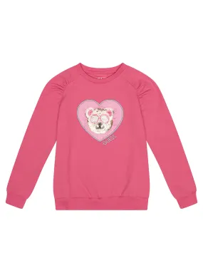 Rose Heart Sequined Bear Logo Jumper (2-7)