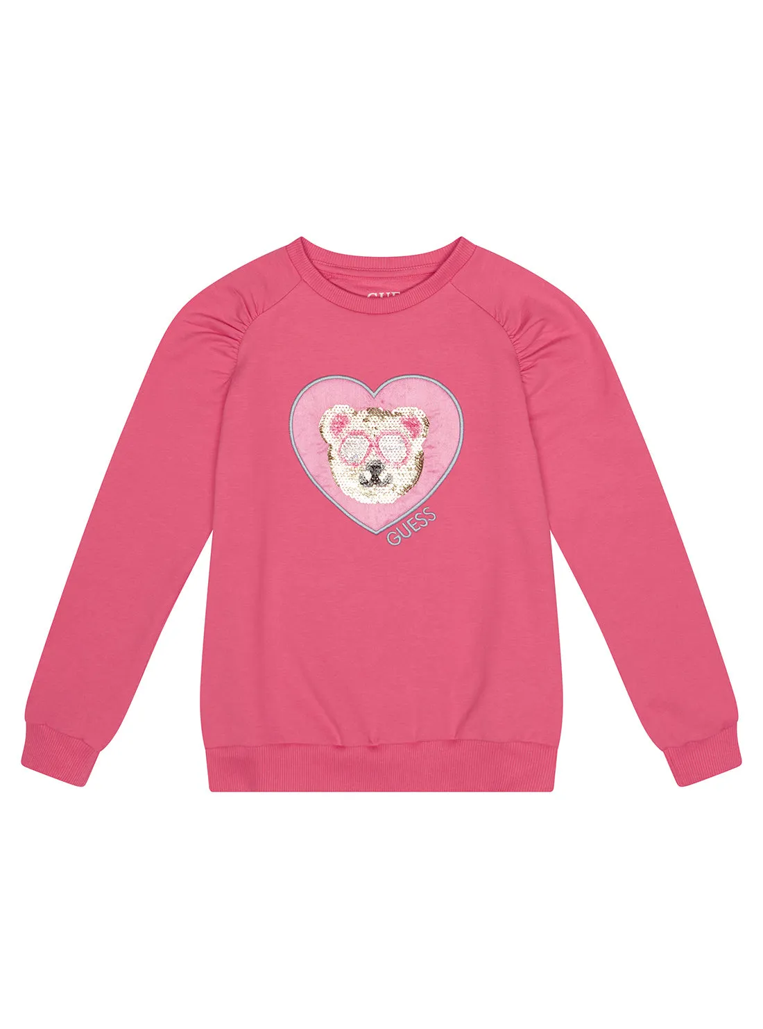 Rose Heart Sequined Bear Logo Jumper (2-7)