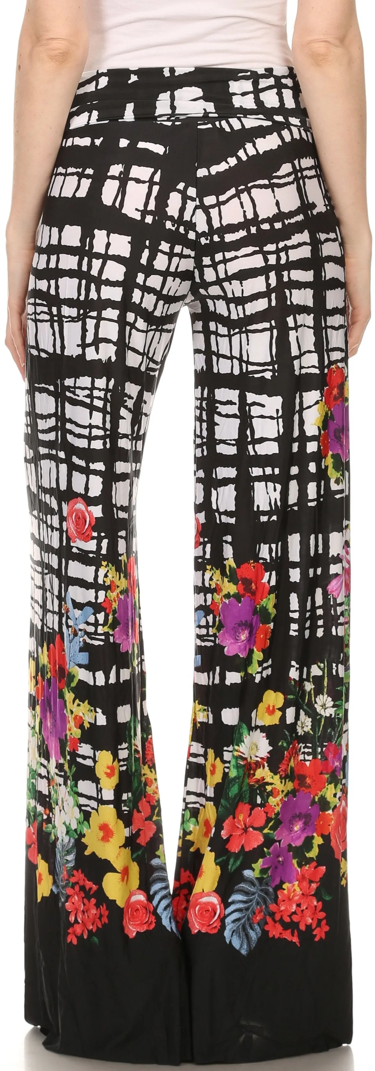 Sakkas Mikaela Spring / Summer Print Wide Leg Spandex Palazzo Pant