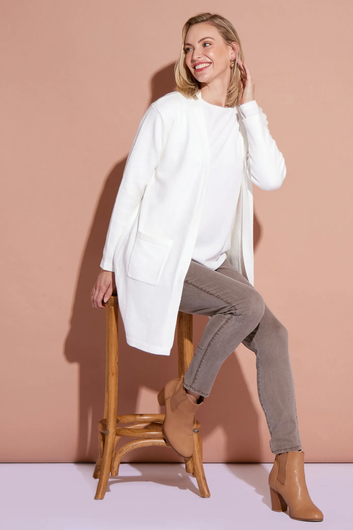 Salima Knit Cardigan - Ivory