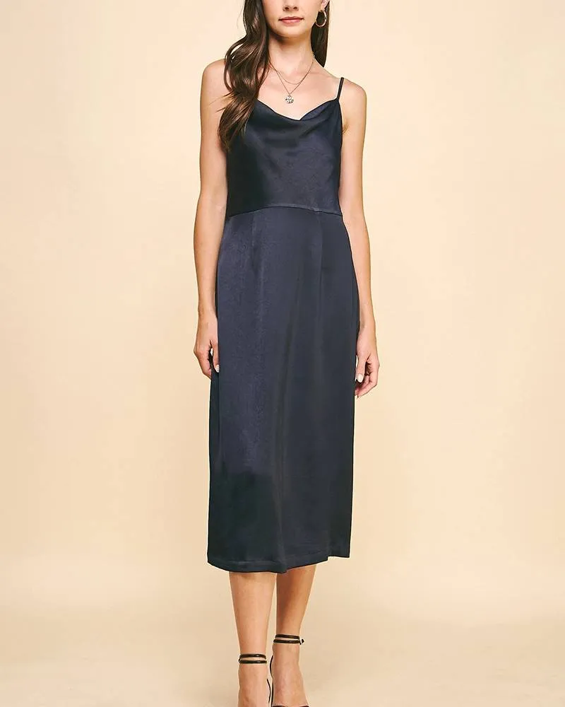 Satin Midi Dress