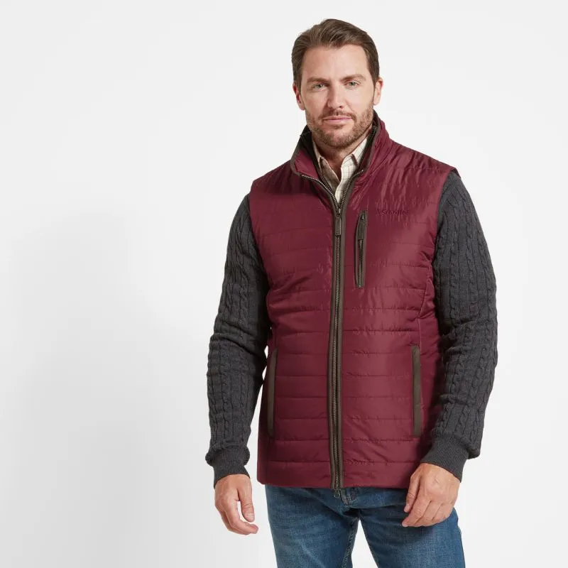 Schoffel Brora Mens Primaloft Gilet - Bordeaux