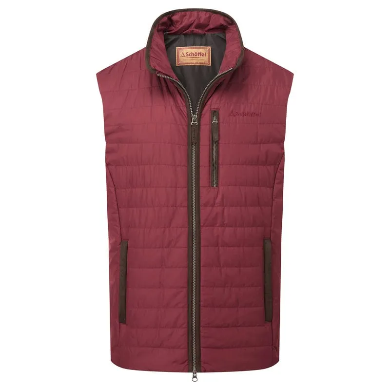 Schoffel Brora Mens Primaloft Gilet - Bordeaux