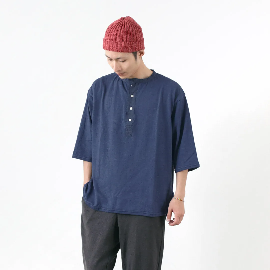 SLOW HANDS / Henry Neck Combi T-Shirt