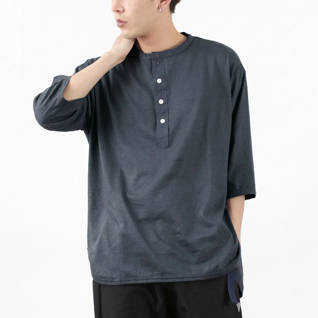 SLOW HANDS / Henry Neck Combi T-Shirt