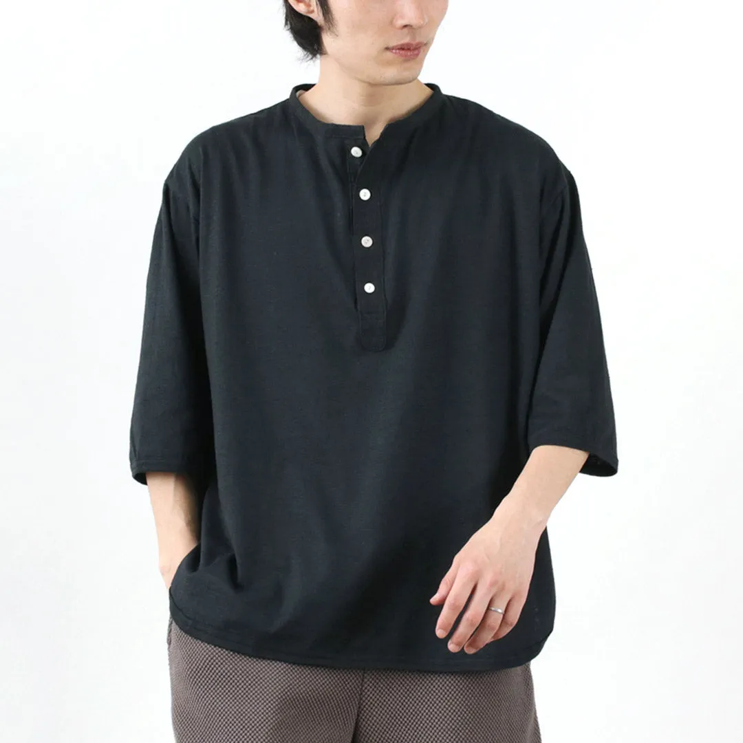 SLOW HANDS / Henry Neck Combi T-Shirt