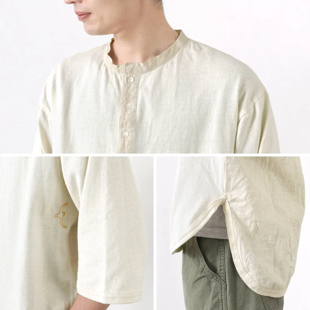 SLOW HANDS / Henry Neck Combi T-Shirt