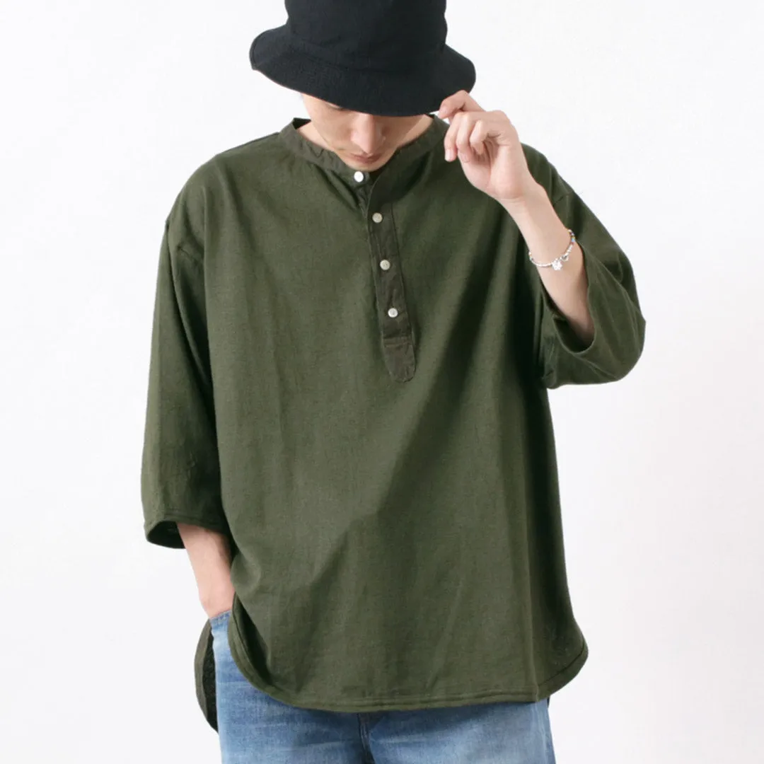 SLOW HANDS / Henry Neck Combi T-Shirt