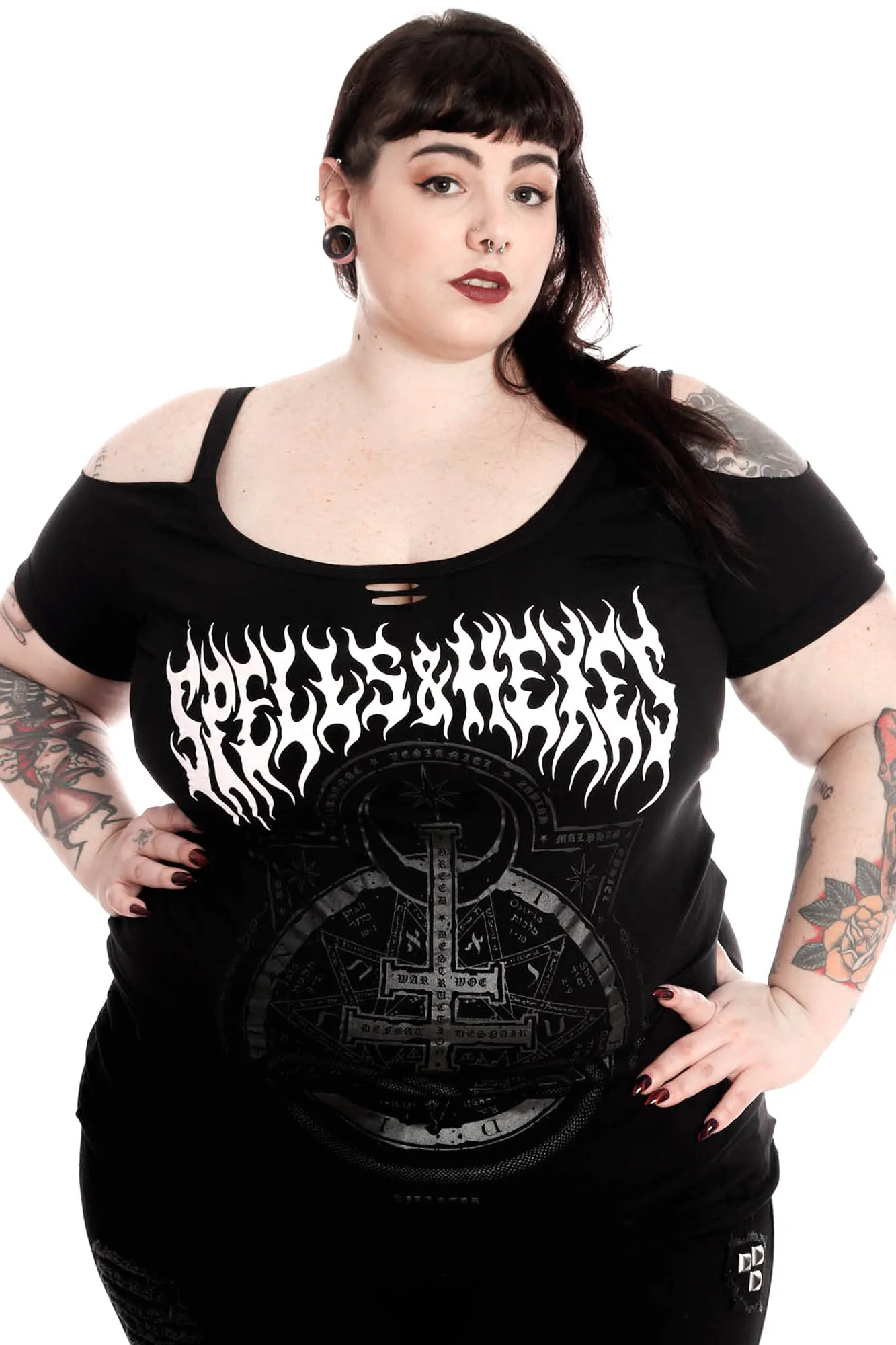 Spells & Hexes Distress Top [PLUS]