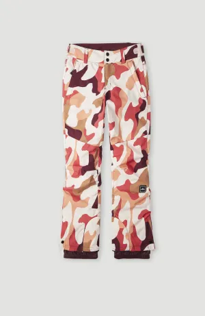 Star Printed Snow Pants | Purple Hiker Camo