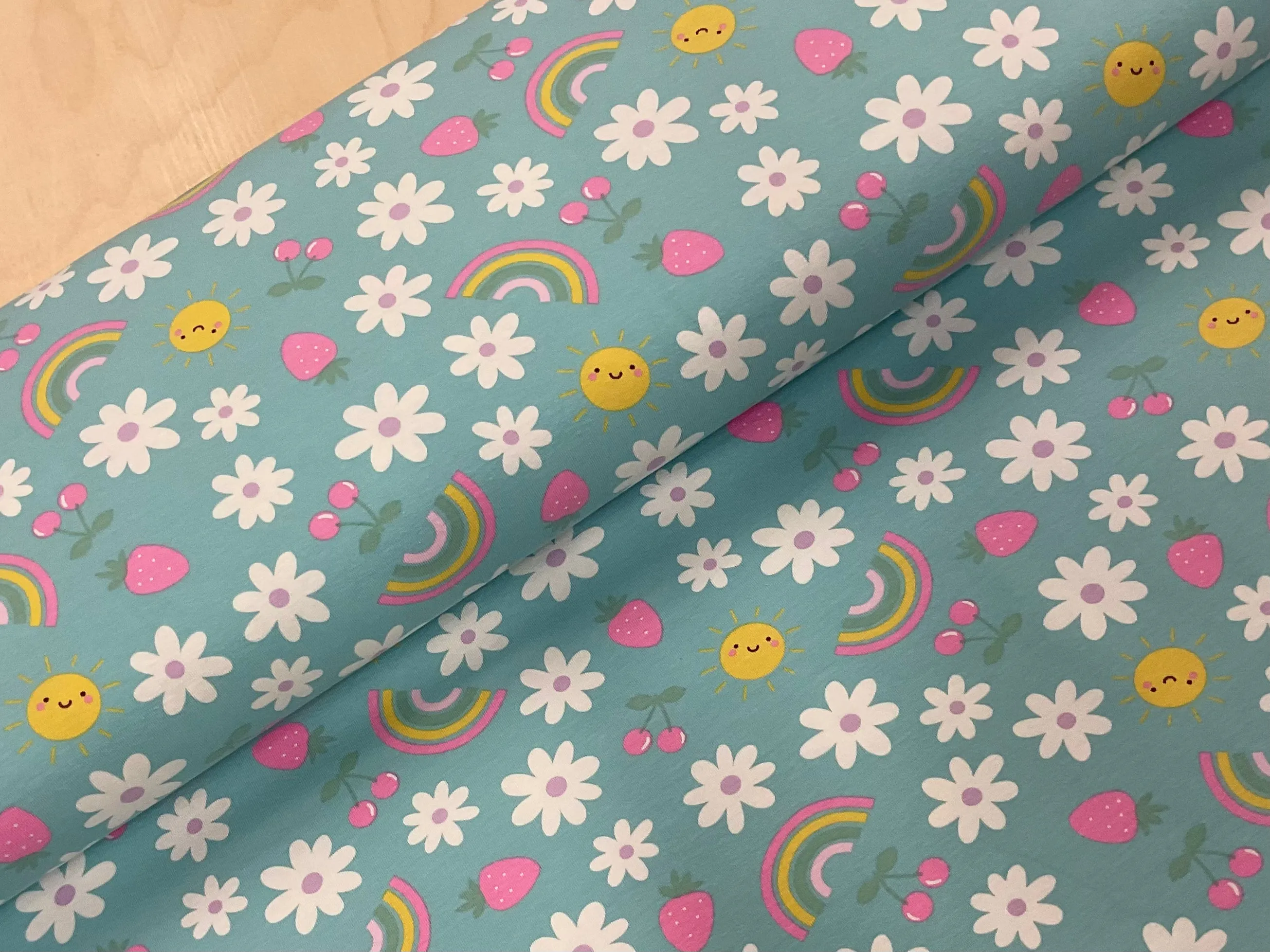 Summer Fun Cotton Jersey Fabric