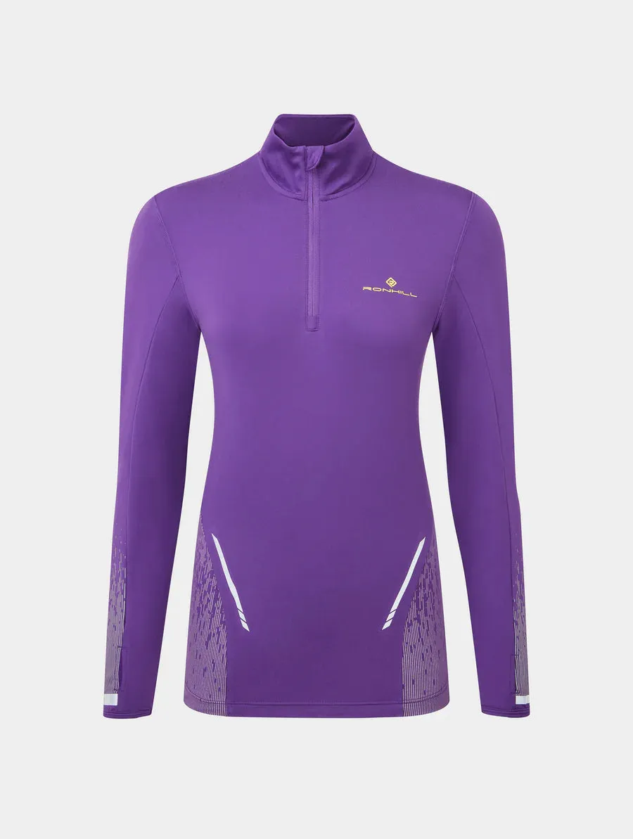 Tech Reflect 1/2 Zip Top Wms | Regal Purple