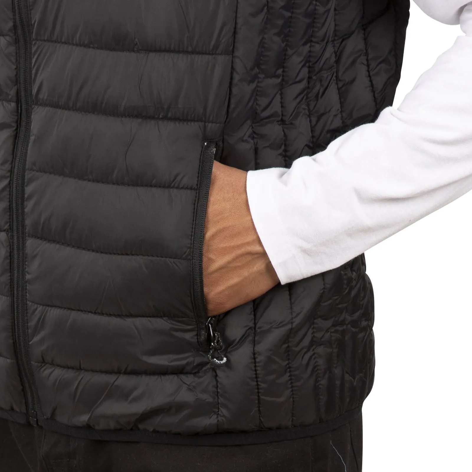 Trespass Mens Gallenton Padded Packaway Gilet - Black