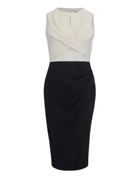 Twist With Ruched Midi Dress