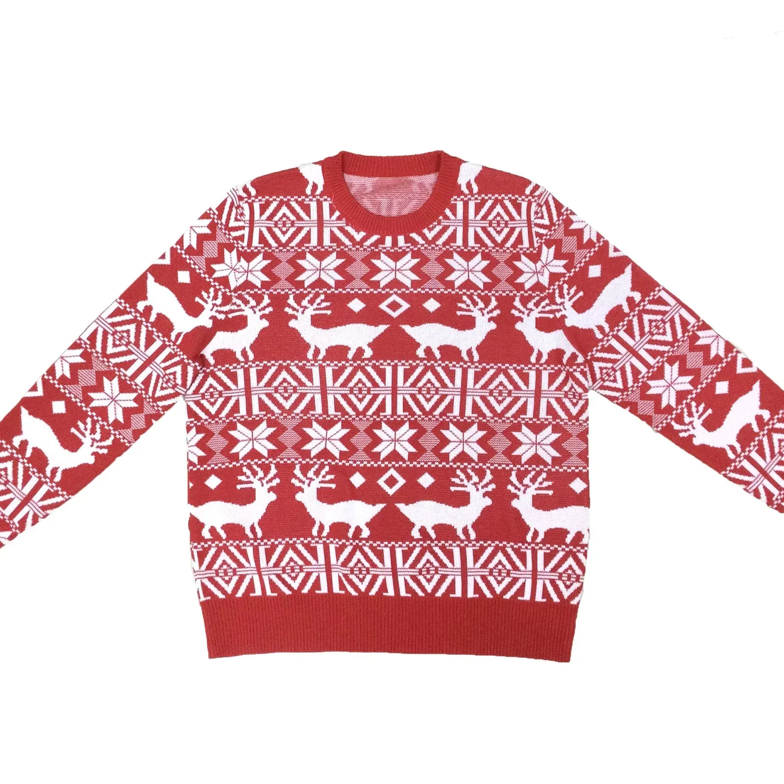 Warm Long Sleeves Fur Christmas Sweater