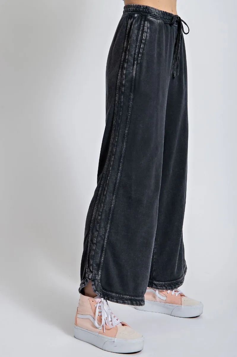 Washed Wide Leg Pants by Easel - Ash