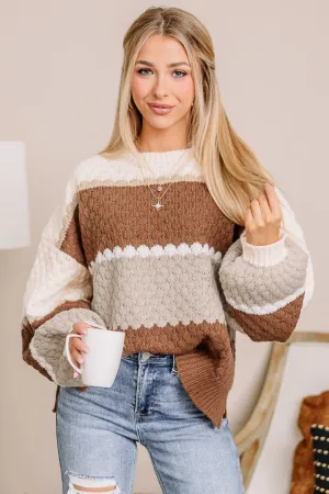 What Can I Say Cable Knit Sweater