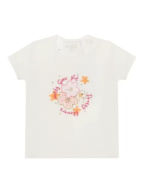 White Multi Pretty T-Shirt (6-24m)