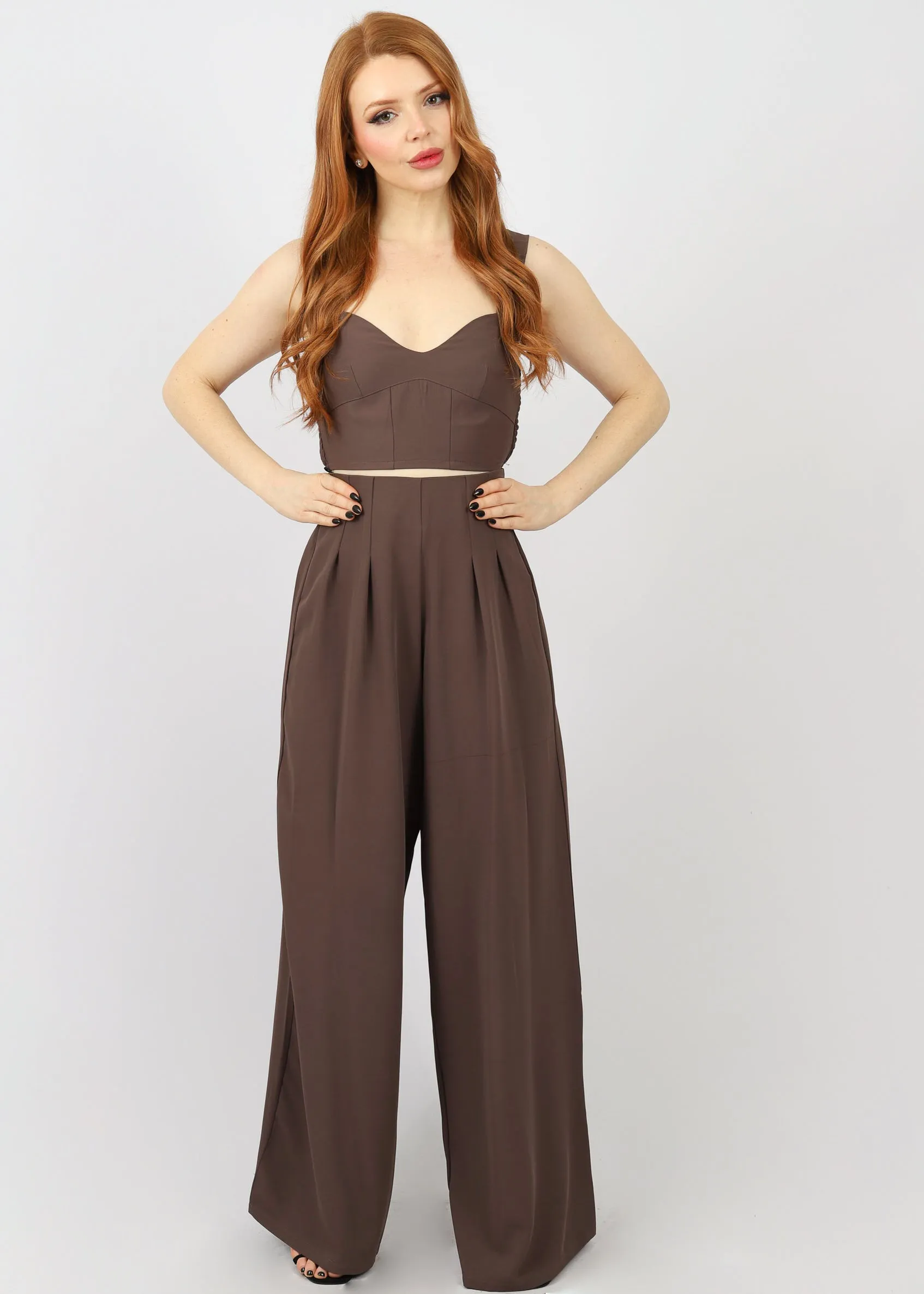 Wide Leg Suit Pants