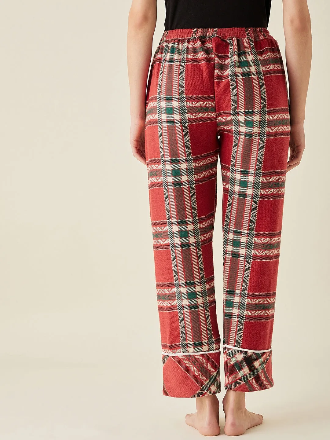 Winter Holiday Red Thick Cotton Pyjama