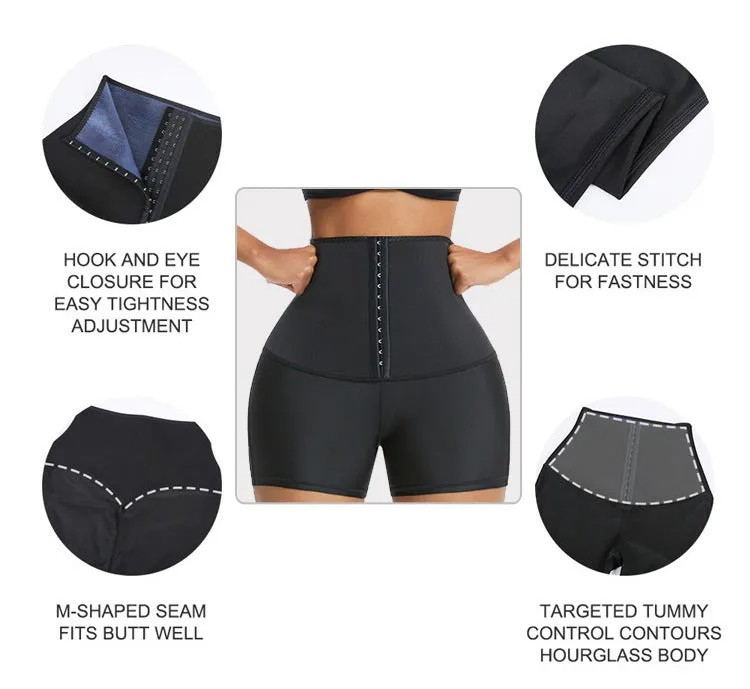 Wjczt Sweat Sauna Pants Body Shaper Weight Loss Slimming Pants Waist Trainer Shapewear Tummy Hot Thermo Sweat Leggings Fitness Workout