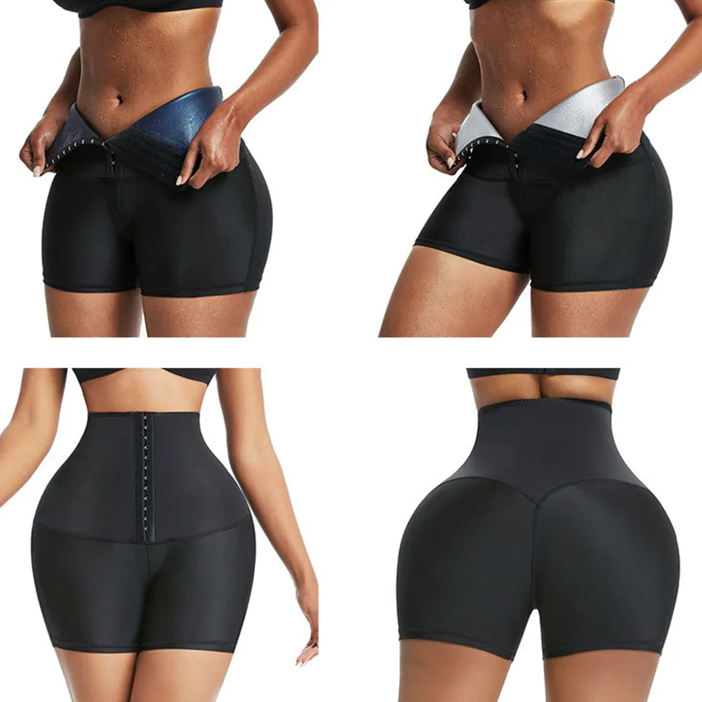 Wjczt Sweat Sauna Pants Body Shaper Weight Loss Slimming Pants Waist Trainer Shapewear Tummy Hot Thermo Sweat Leggings Fitness Workout