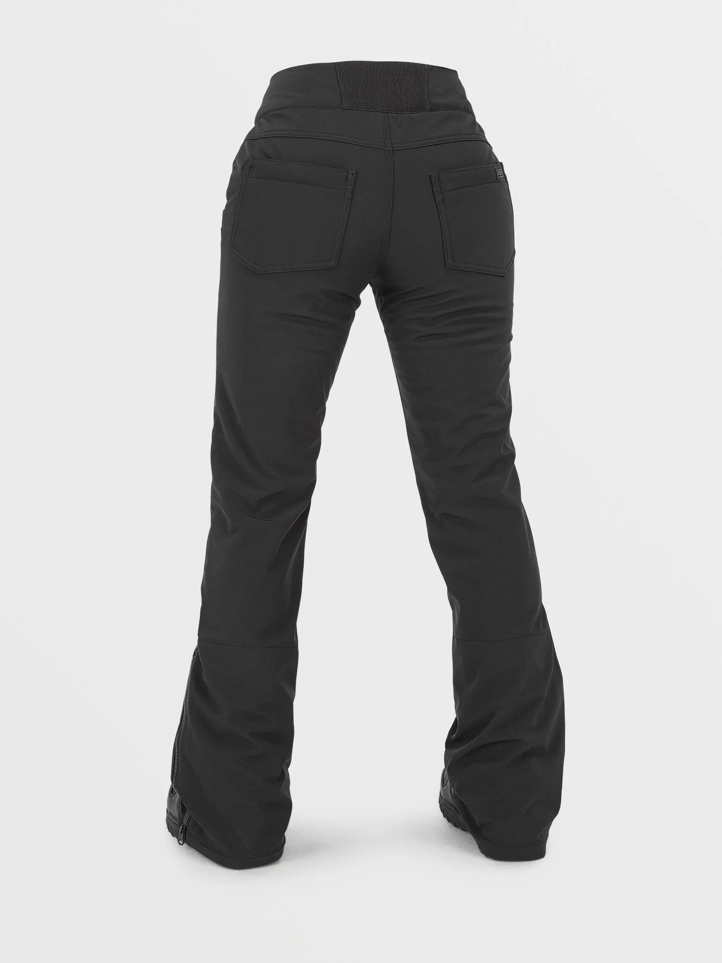 Womens Battle Stretch High Rise Pants - Black