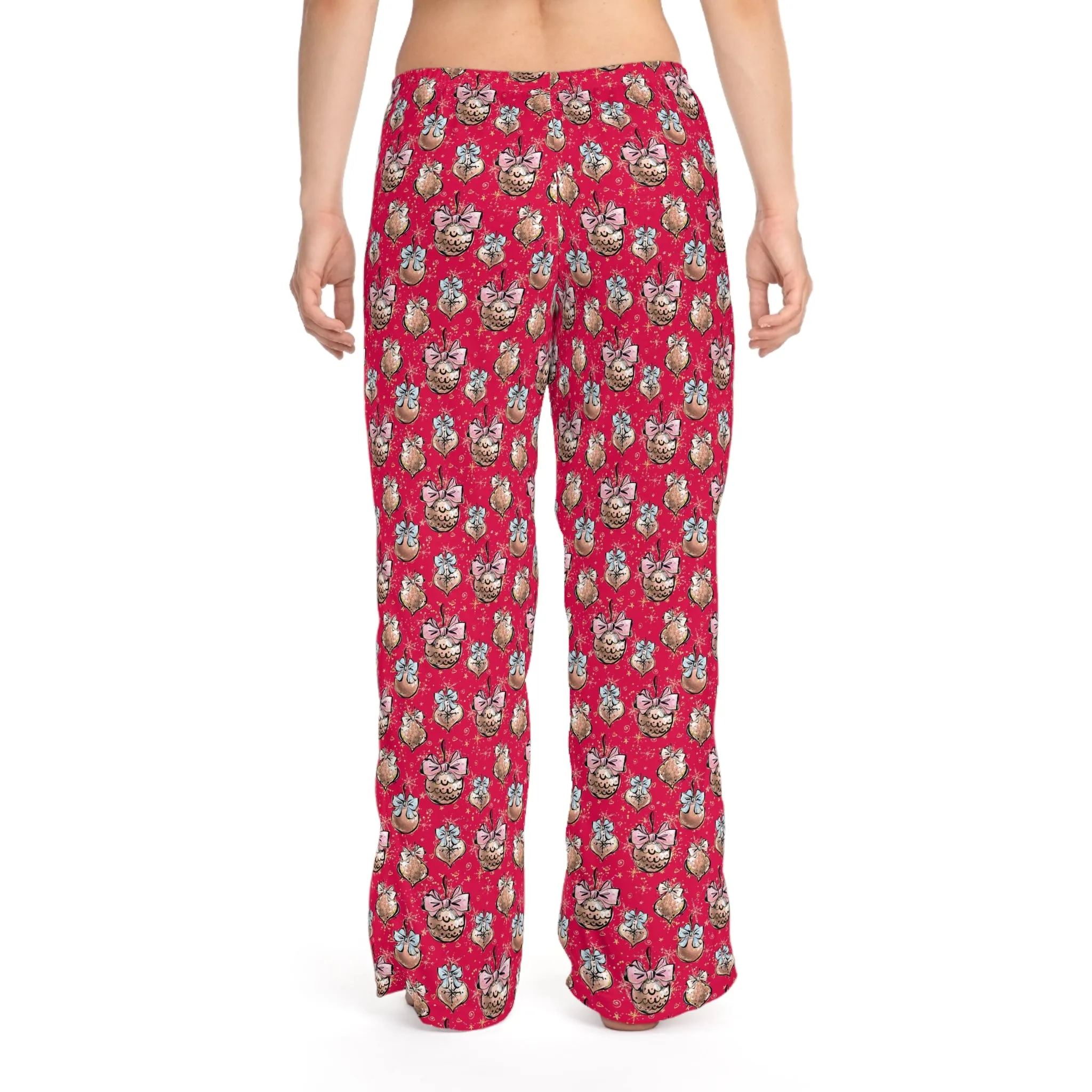 Women's Pyjama Pants, Christmas Baubles, Sleepwear Bottoms