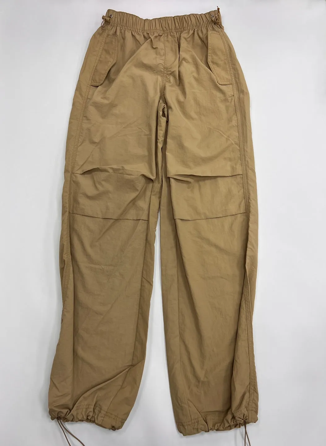 Women's Solid Nylon Parachute Pants