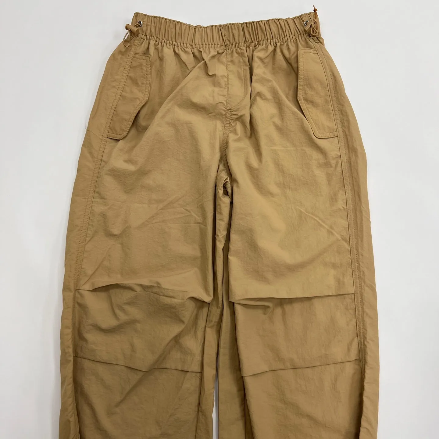 Women's Solid Nylon Parachute Pants