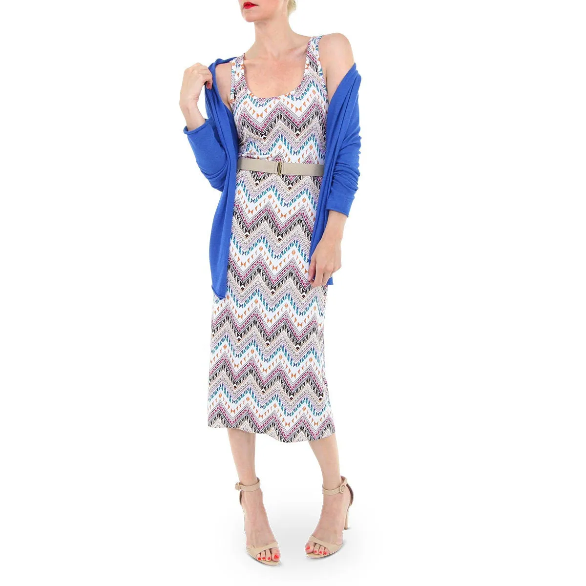 Yahaira Dress - Zig Zag Print