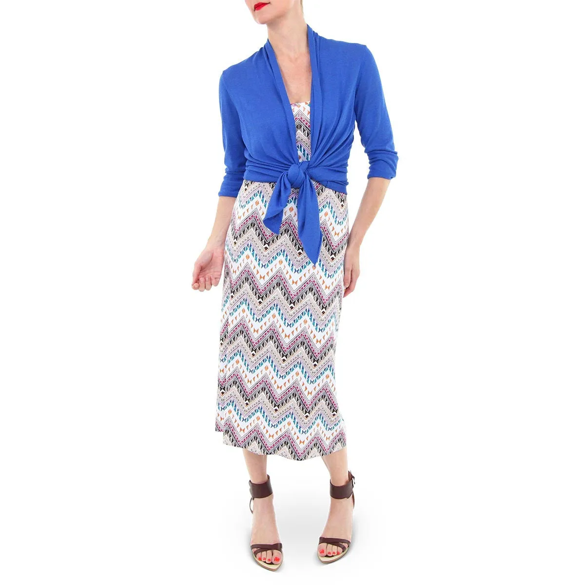 Yahaira Dress - Zig Zag Print