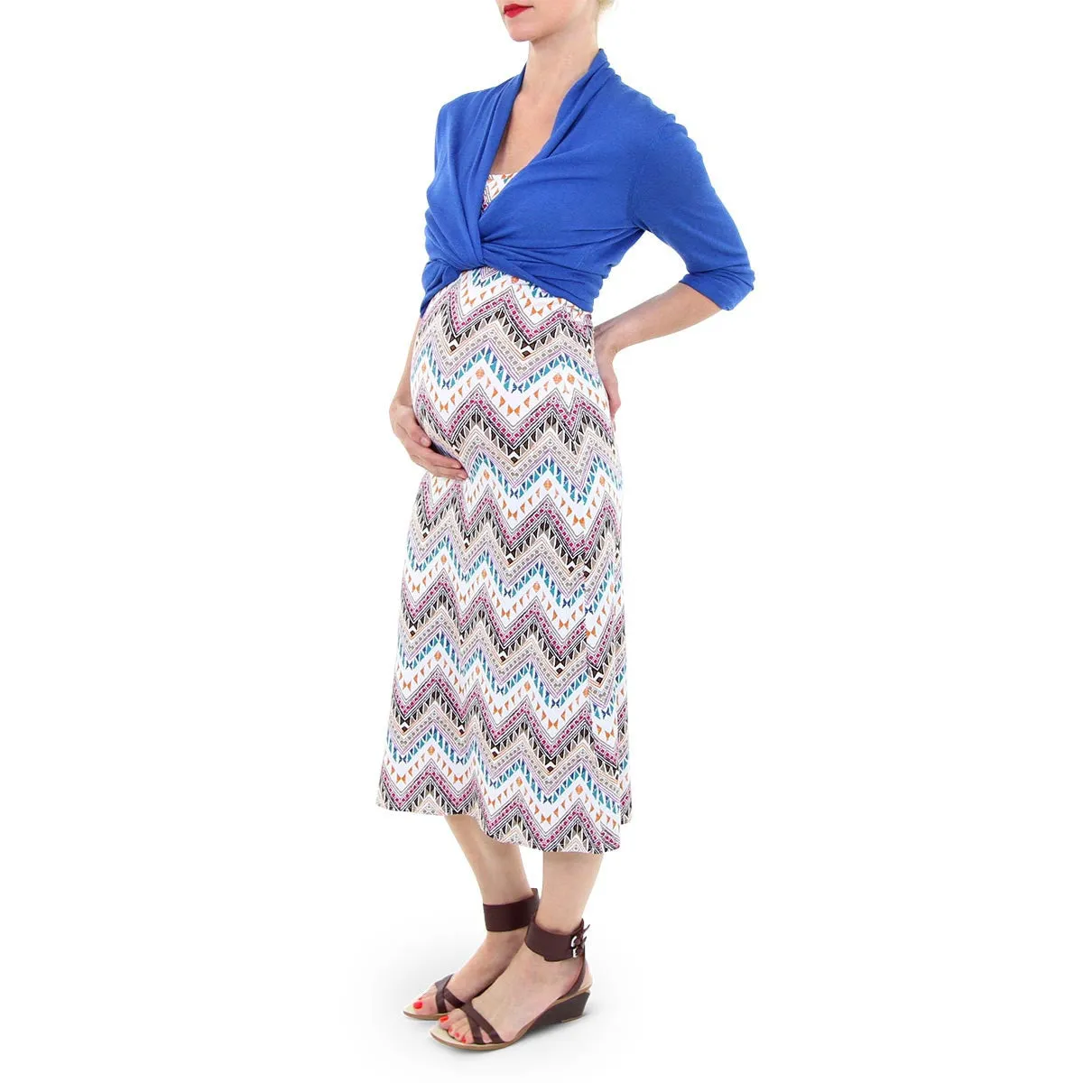 Yahaira Dress - Zig Zag Print