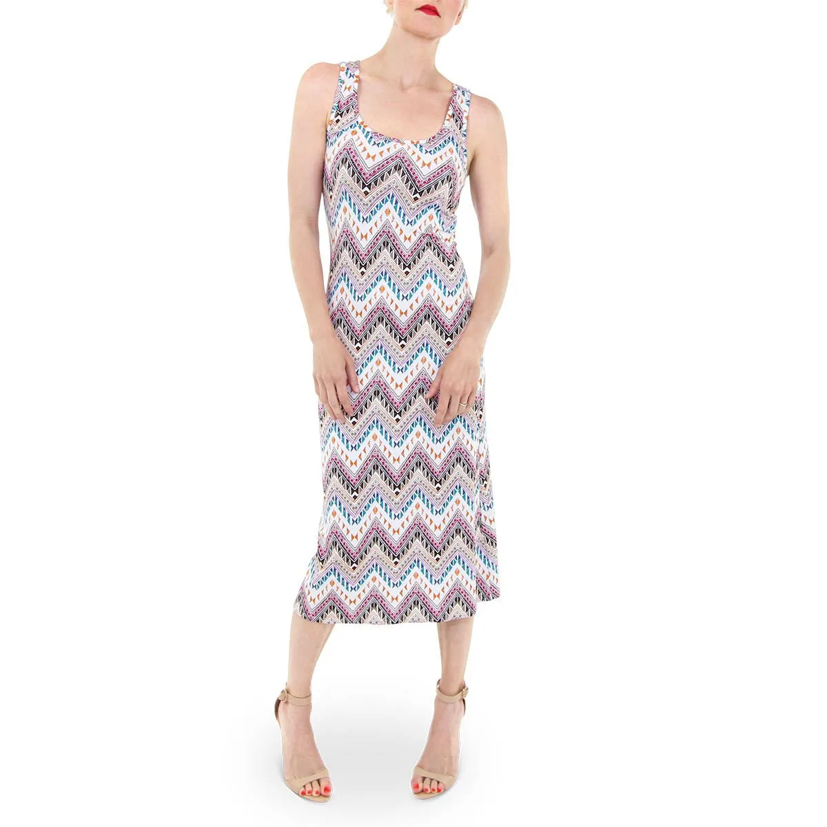 Yahaira Dress - Zig Zag Print